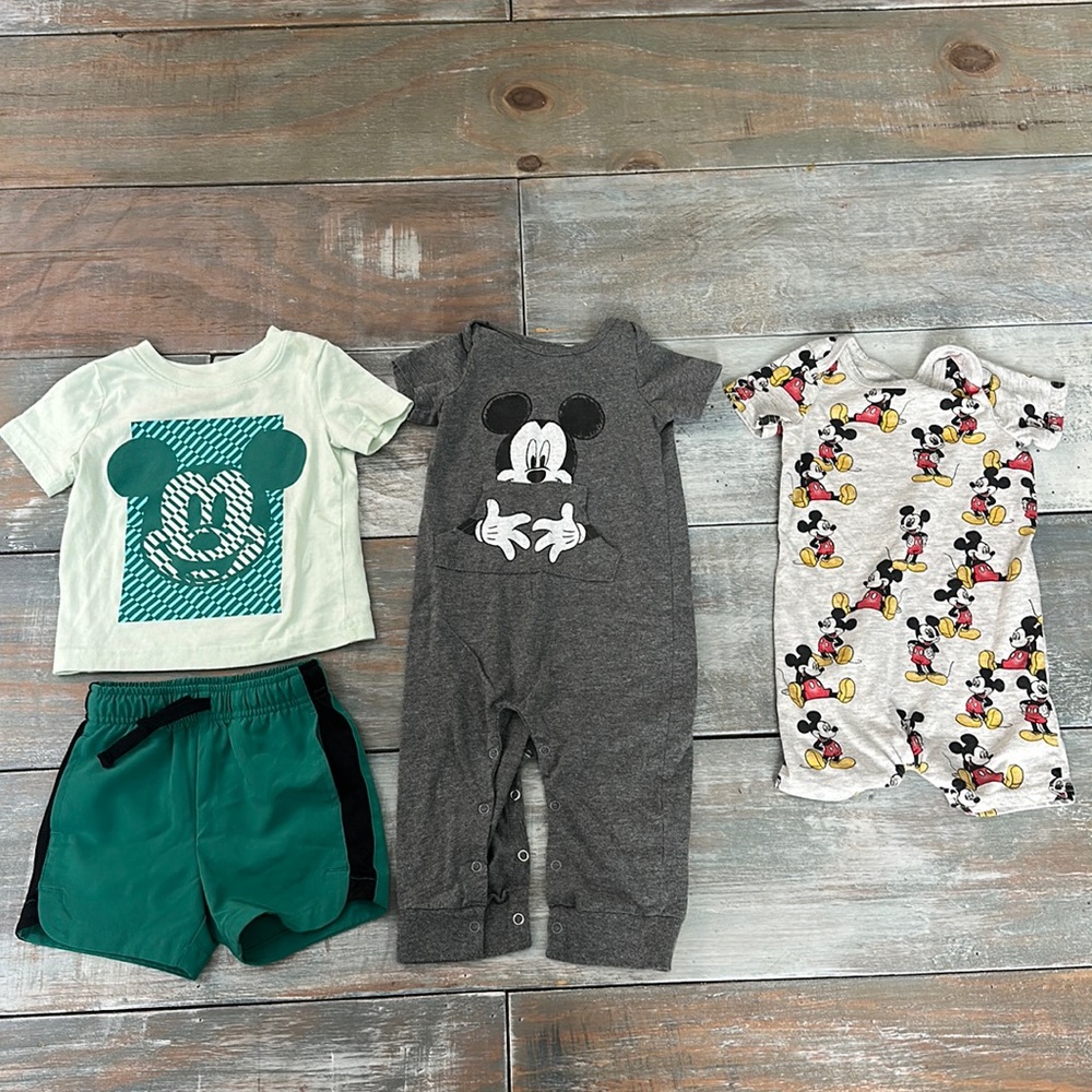 Bundle of 3 Mickey Mouse outfits
